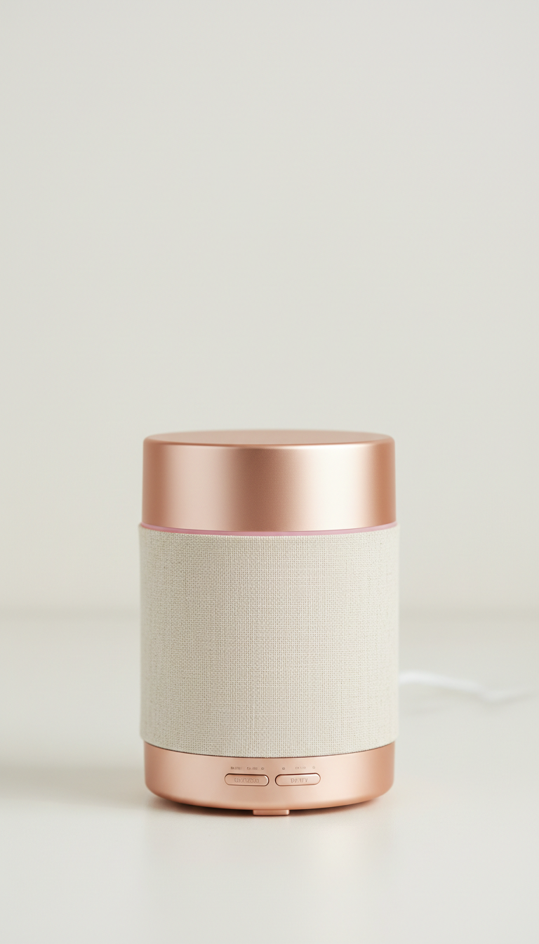 Limited Edition Rose Gold Diffuser With Cream Linen Sleeve